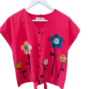 Atasan Tali Merah Sulam Perca Lukis Size S A2604044